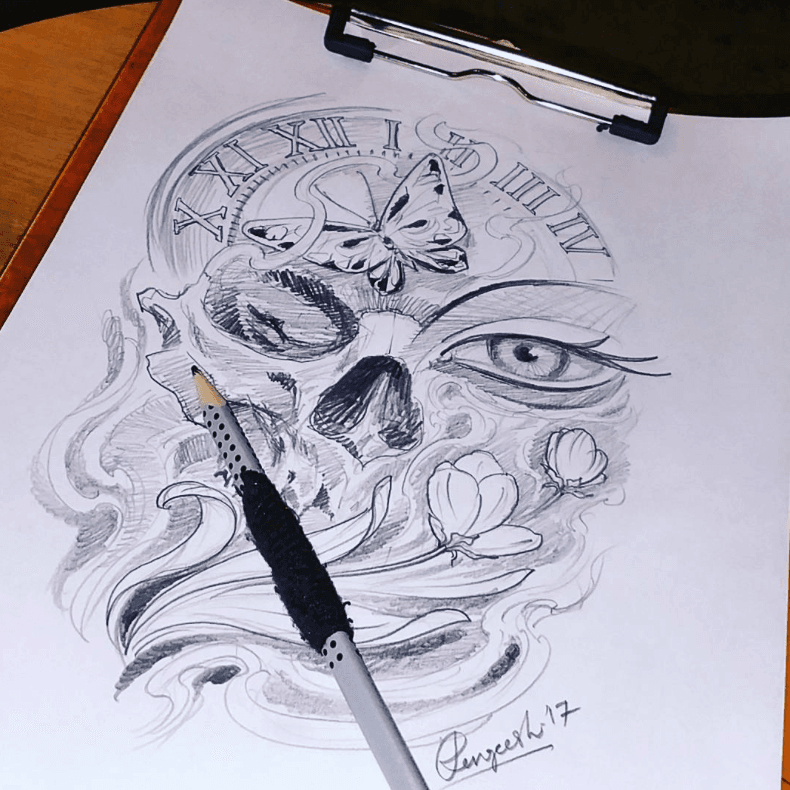 Tattoo artist Rangiesh working at Amma Tattoo in Hilversum